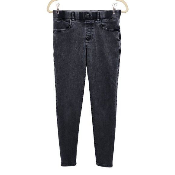 Betabrand Skinny Leg 4 Pocket Yoga Distress Black Denim Stretch Jeans Petite SP - Picture 1 of 6